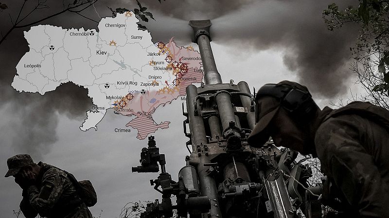 Los mapas de la 22ª semana de guerra en Ucrania