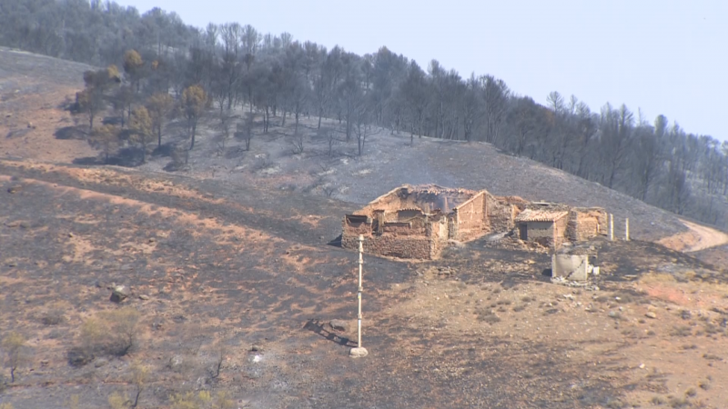 Los vecinos desalojados por el incendio de Ateca vuelven a sus casas tres días después