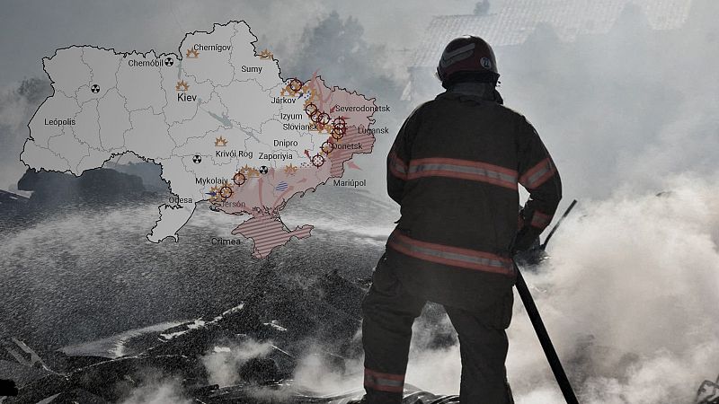 Los mapas de la 23ª semana de guerra en Ucrania