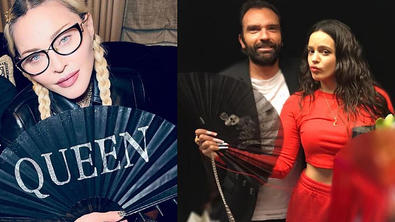 De Rosalía a Madonna, las famosas adoran los abanicos de Olivier Bernoux. ¿Quién es este diseñador?