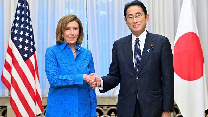 Kishida y Pelosi reafirman su "estrecha cooperación" y protestan por los misiles chinos