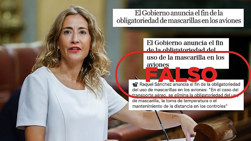 El Gobierno no ha anunciado el fin de la mascarilla en los aviones