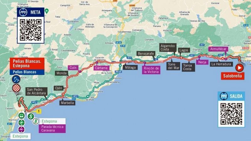 La Vuelta 2022: Restricciones de tráfico en la etapa 12 entre Salobreña y Peñas Blancas (Estepona)