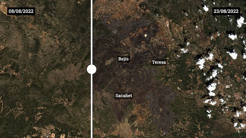 El verano del fuego: los grandes incendios que más hectáreas han calcinado