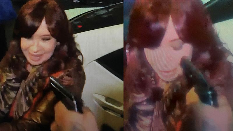 Detenido un hombre tras intentar disparar en la cabeza a Cristina Fernández de Kirchner