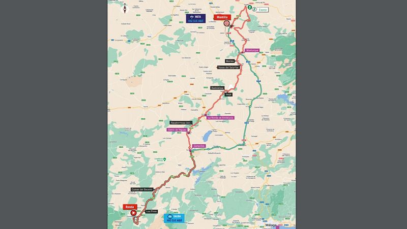 La Vuelta 2022: Restricciones de tr�fico en la etapa 13 entre Ronda y Montilla
