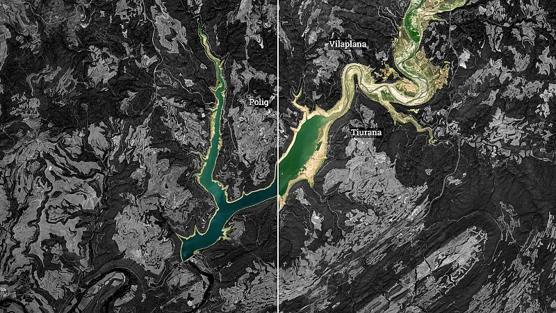La sequía ya se ve desde el espacio: "Si no tomamos medidas, la situación puede ser grave en otoño"
