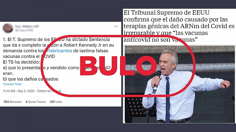 El Tribunal Supremo de EE.UU. no ha dicho que las vacunas contra la COVID-19 no son vacunas