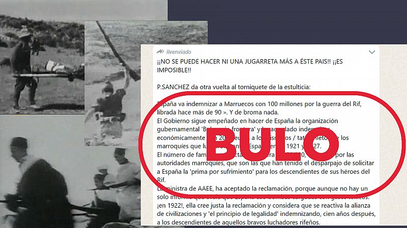 El Gobierno de España no ha aprobado una indemnización de 100 millones a Marruecos por la guerra del Rif