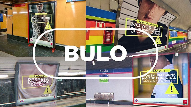 Estos carteles del Metro de Madrid que relacionan a la población árabe con actitudes incívicas o violentas son un montaje