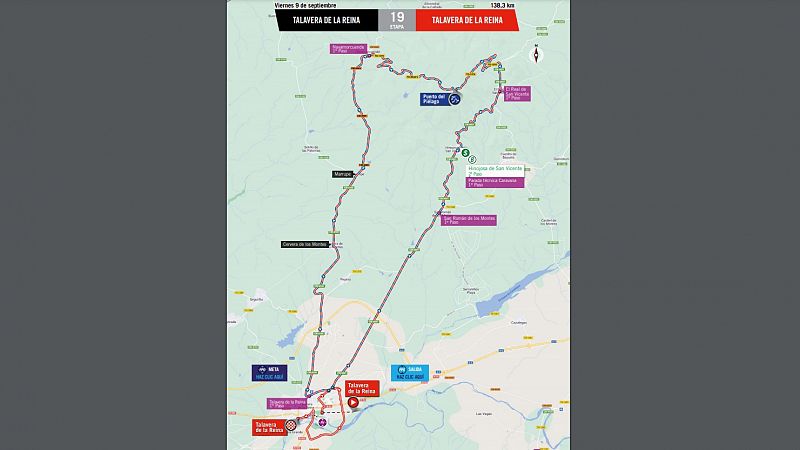 La Vuelta 2022: Restricciones de trfico en la etapa 19 en Talavera de la Reina