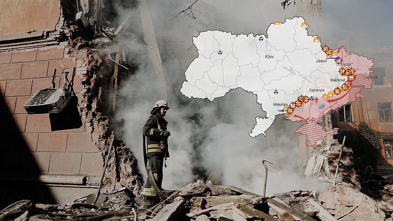 Los mapas de la 29ª semana de guerra en Ucrania