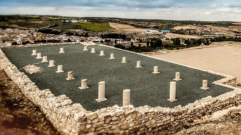 Excavaciones en el parque arqueológico de Libisosa sacan a la luz un torreón de la muralla romana
