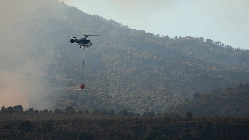 El incendio de Los Gujares, Granada, calcina 3.000 hectreas