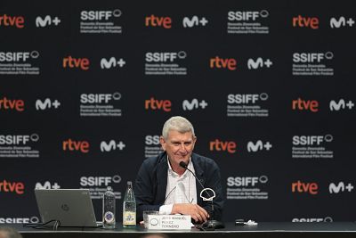 Presentación de la propuesta de acuerdo entre RTVE y las productoras y productores de cine en el 70º Festival de San Sebastián