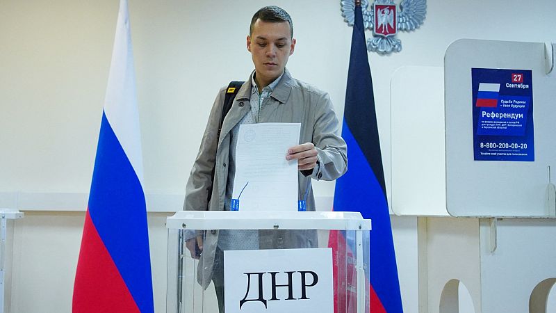 Comienza el referéndum de anexión a Rusia en Donetsk, Lugansk, Jersón y Zaporiyia