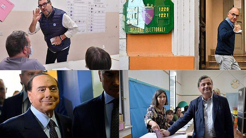 Los candidatos en Italia acuden a votar: las mejores imágenes de la jornada electoral