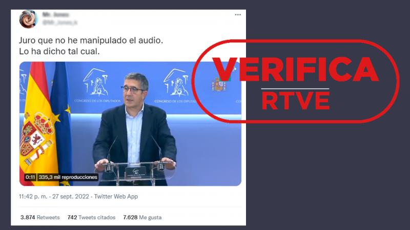 Manipulan un vídeo con unas declaraciones de Patxi López sobre los impuestos