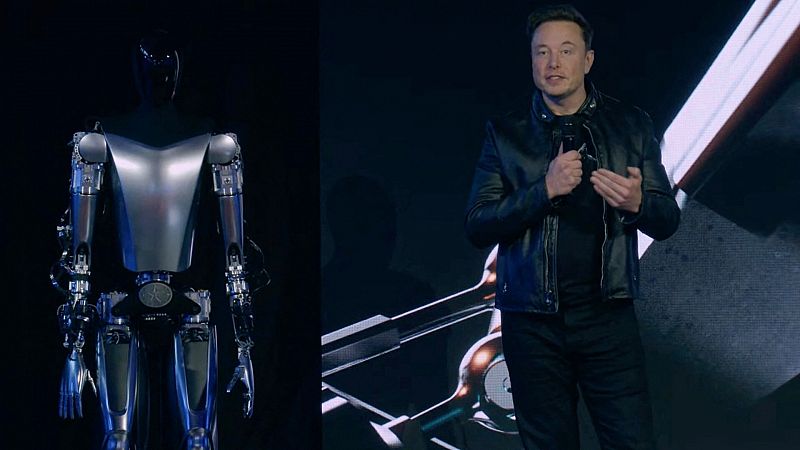 Musk presenta un prototipo de robot humanoide que, entre otras cosas, riega las plantas o transporta cajas
