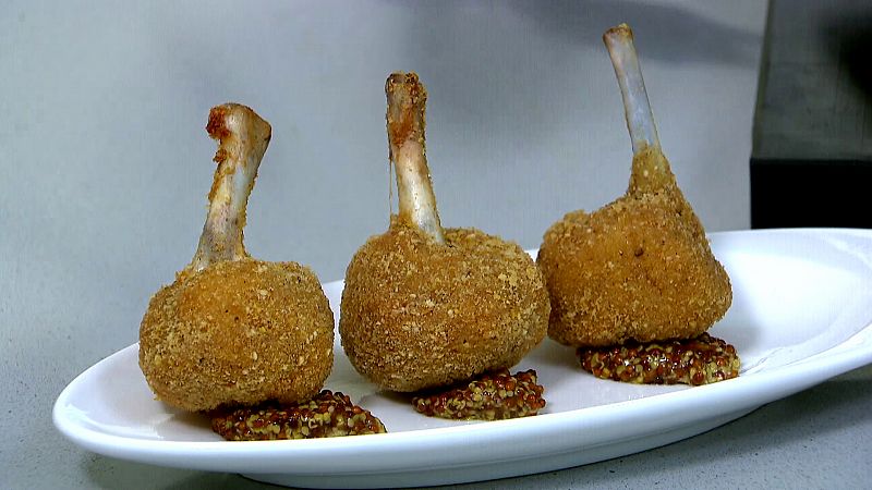 Receta de piruletas de pollo y mostaza de Sergio Fernández