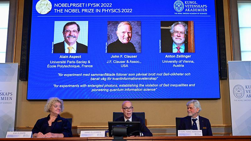 Nobel de Física para Aspect, Clauser y Zeilinger por sus avances en información cuántica