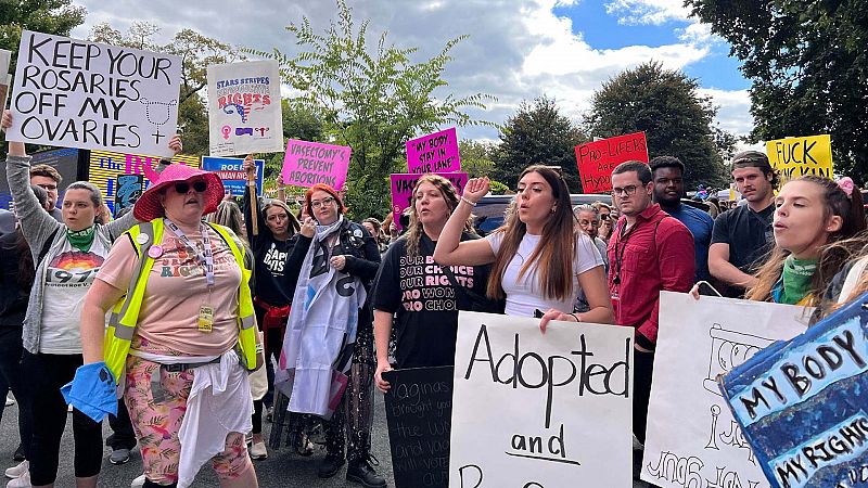 Miles de personas marchan en EE.UU. por el derecho al aborto a un mes de las elecciones