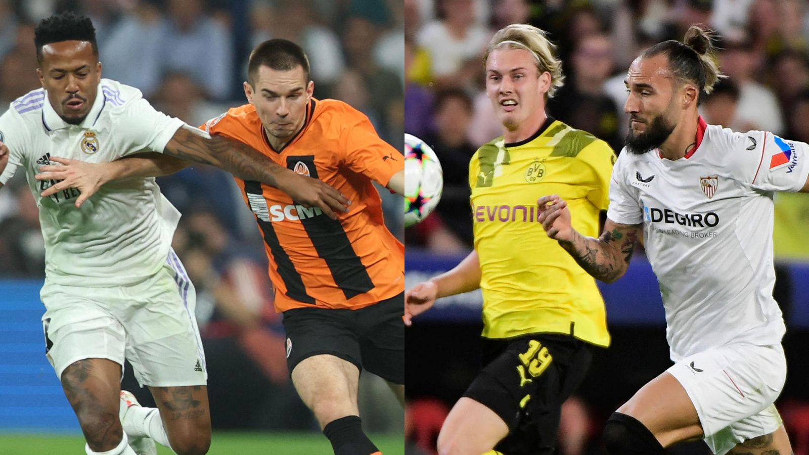 Madrid y Sevilla juegan la Champions ante Shakhtar y Dortmund | Ver
