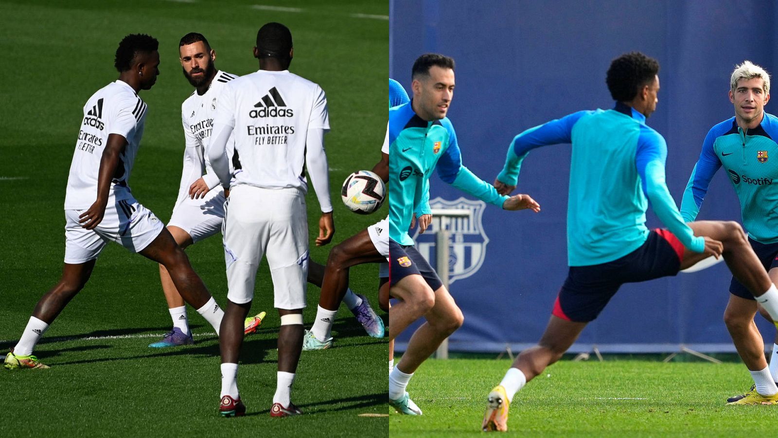 Las dudas del Madrid en ataque y del Barça en defensa para el Clásico -- Ver ahora