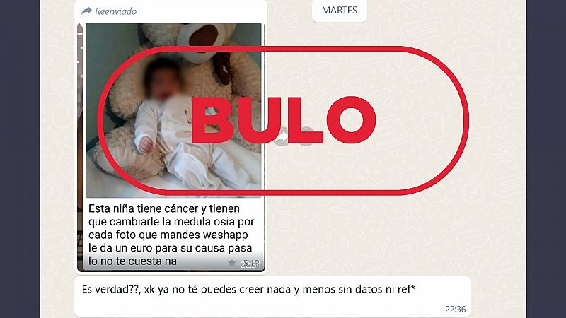 WhatsApp no dona dinero por reenviar la imagen de esta niña enferma