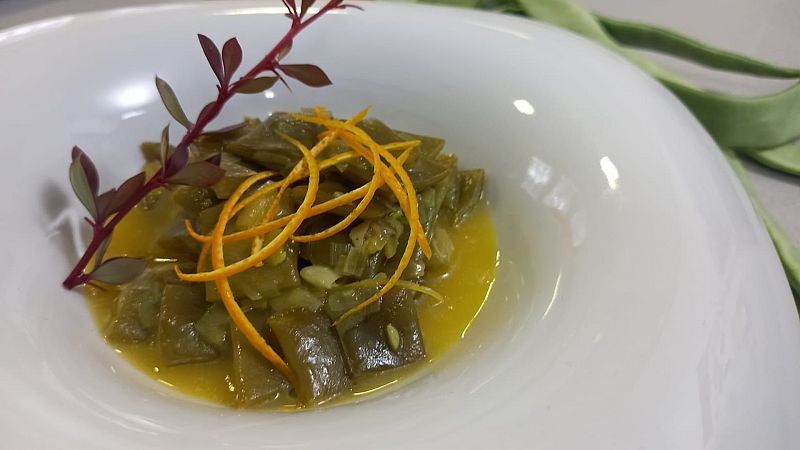 Receta de escabeche de judías verdes a la naranja