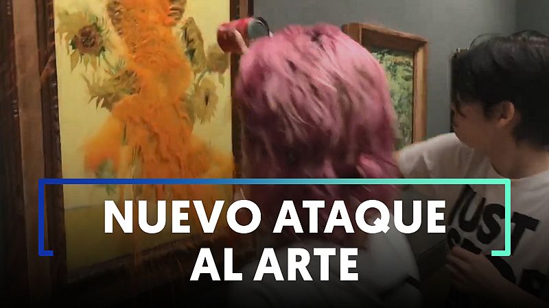 Activistas ecologistas arrojan sopa a 'Los girasoles' de Van Gogh en la National Gallery de Londres