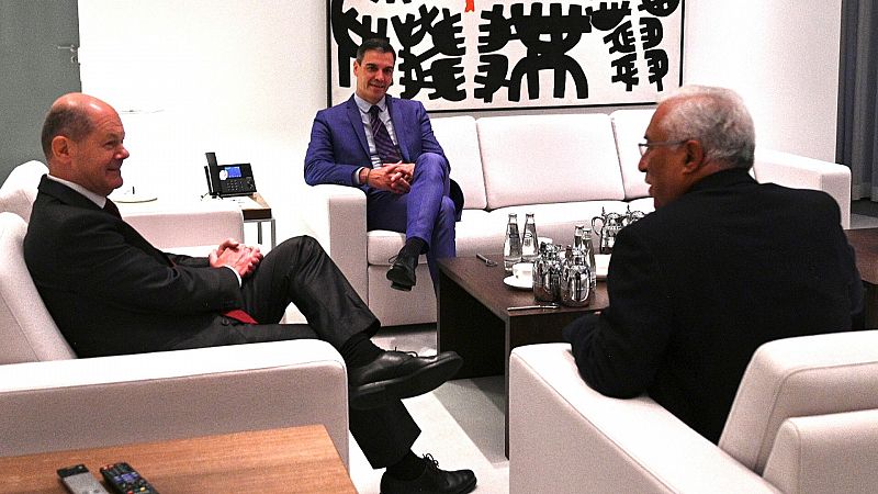 Sánchez, Scholz y Costa elevan la presión a Macron en un encuentro sobre el Midcat en Berlín