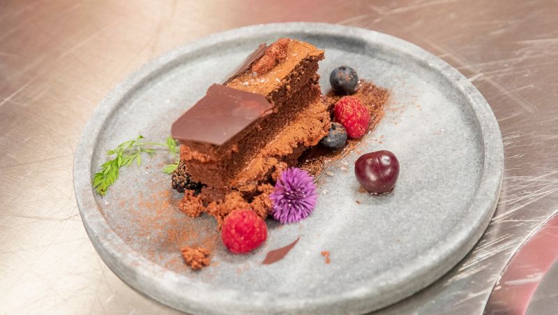 Receta de milhojas de chocolate de Mar�a Zurita