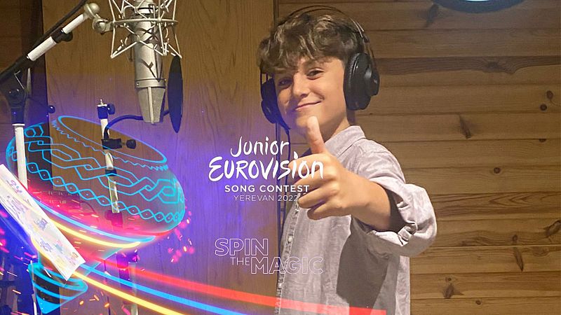 Carlos Higes graba su canción para Eurovisión Junior 2022
