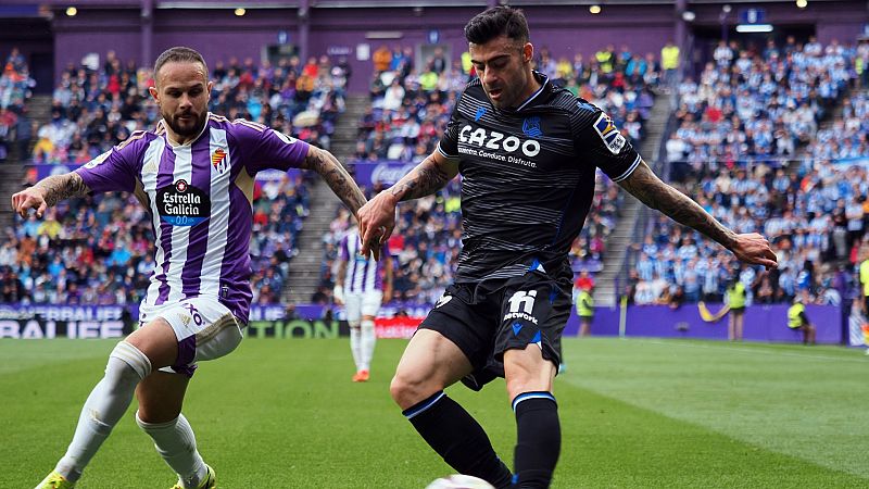 El Valladolid frena la racha ganadora de la Real Sociedad