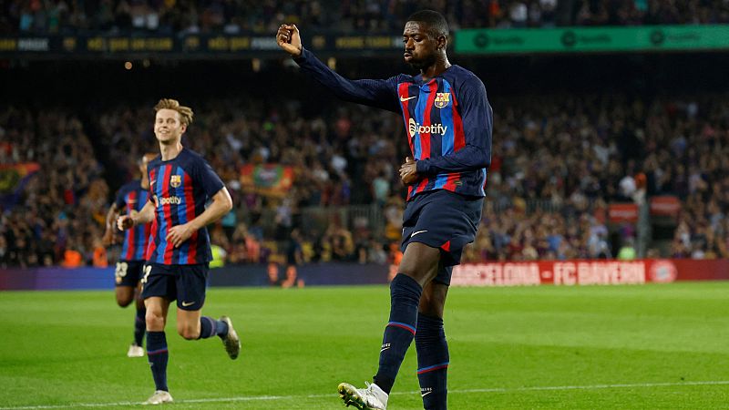 El Barça arrolla al Athletic al ritmo de Dembélé y sigue la estela del líder