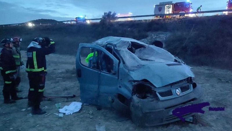 Al menos tres muertos al despeñarse por un barranco una furgoneta en Caravaca de la Cruz