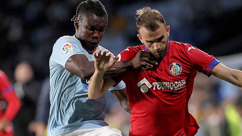 El Celta evita en el último minuto otra derrota para lamento del Getafe