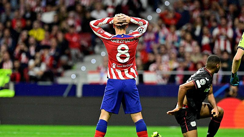 El Atlético cae eliminado con crueldad ante el Leverkusen y luchará por la Europa League en la última jornada