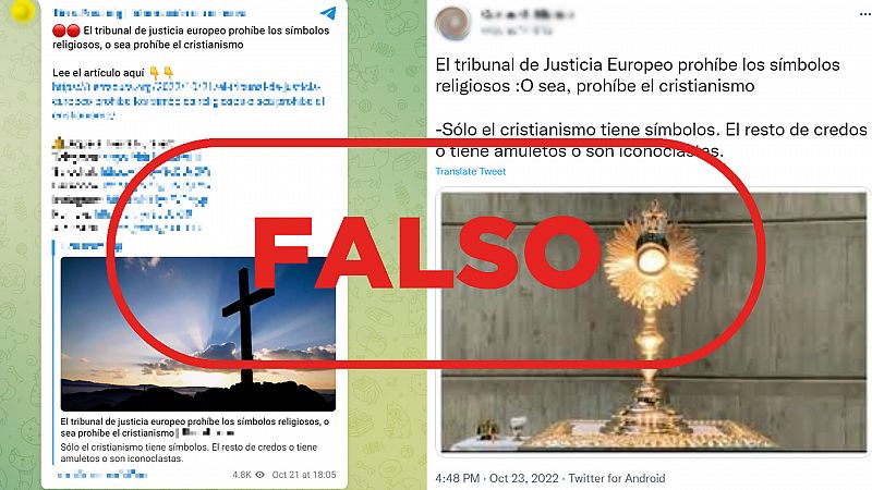 El Tribunal de Justicia de la UE no prohíbe los símbolos religiosos ni el cristianismo