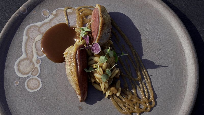 Receta de pich�n asado y guiso de gurullos