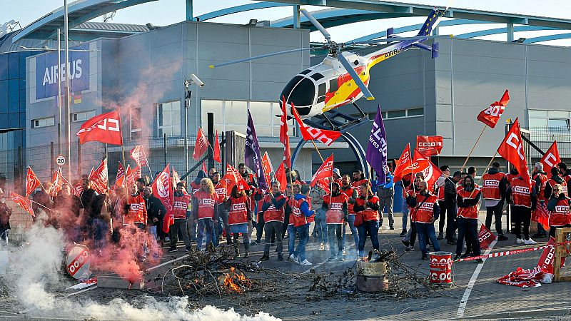 Huelga de trabajadores de Airbus: la plantilla pide una revisión salarial "justa" y acorde con la inflación