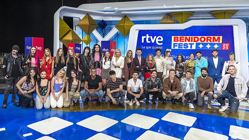 RTVE presenta a los dieciocho artistas del Benidorm Fest 2023
