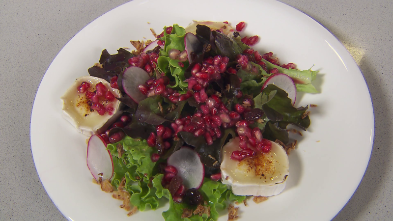 Receta de ensalada de granada y queso de Sergio Fernández