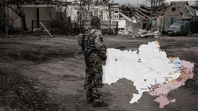 Los mapas de la 37ª semana de la guerra en Ucrania