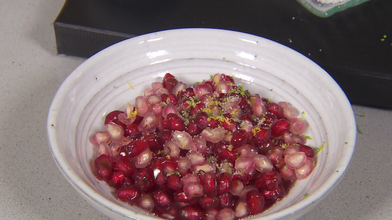 Receta de aliño con granada de Sergio Fernández