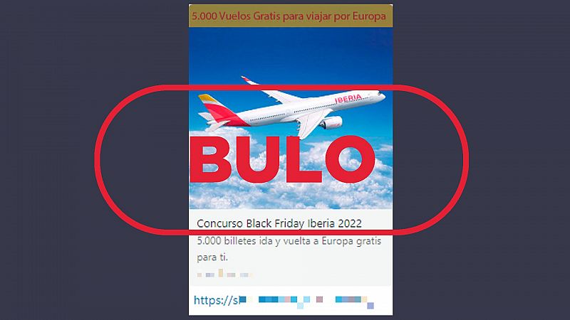 Iberia no está sorteando 5.000 vuelos gratis para viajar por Europa con motivo del Black Friday, es un fraude