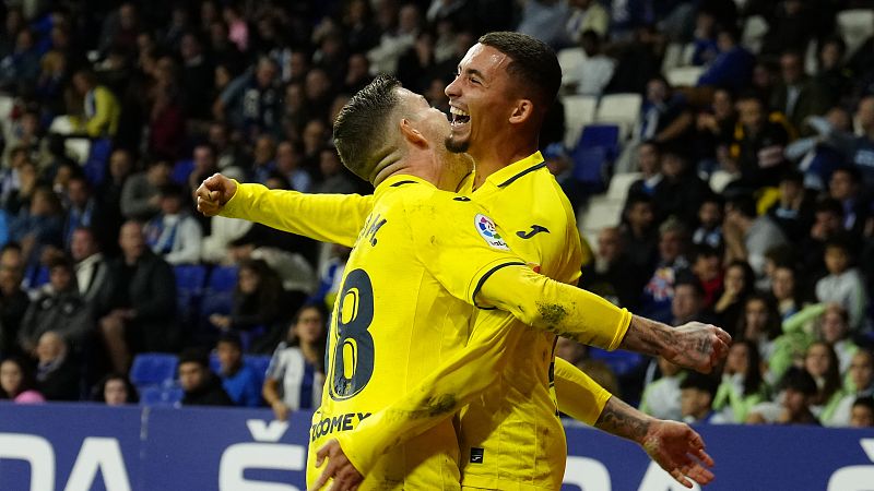 El Villarreal golpea a domicilio al Espanyol y Setién logra su primera victoria