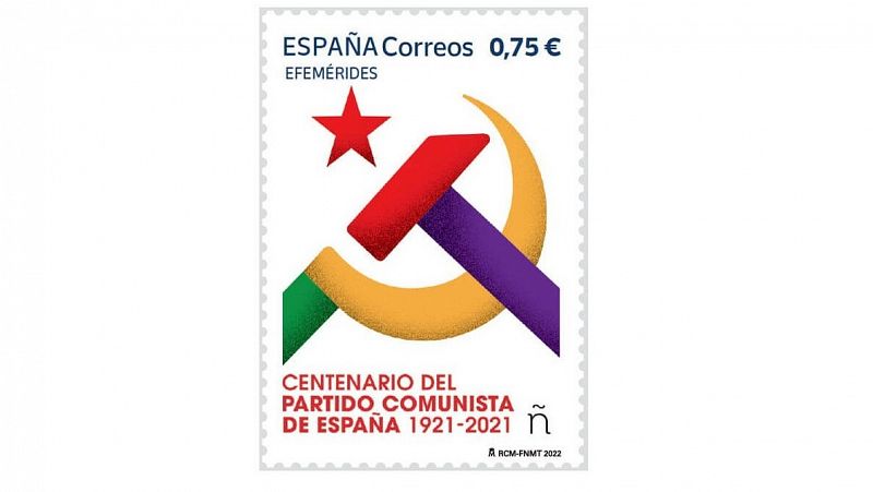 Una jueza suspende la emisión del sello de Correos que conmemora el centenario del PCE