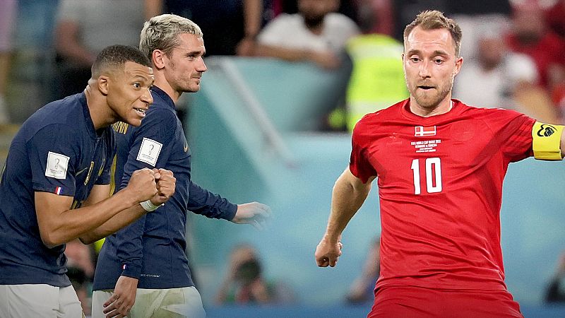 Horario y dónde ver hoy en TV gratis el partido entre Francia y Dinamarca en el Mundial de Qatar